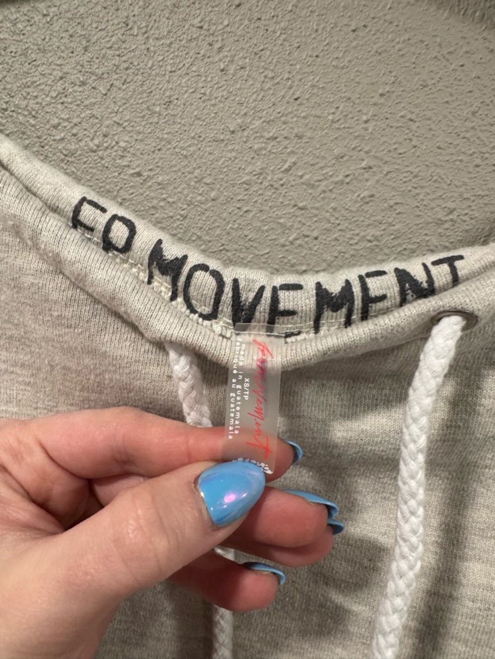 Free People Movement For The Win Off The Shoulder Sweatshirt Oversized - Picture 6 of 8